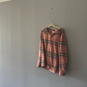 Flannel oversized hoodie